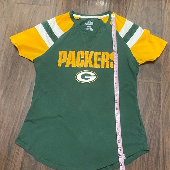 Majestic Packers Green and Gold Tee - Picture 5 of 7